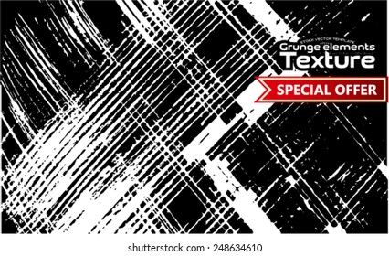 Grunge texture - abstract stock vector template - easy to use 