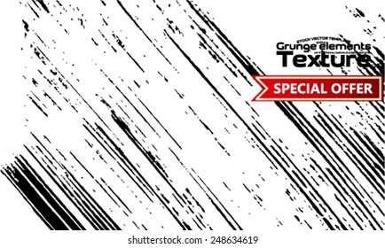 Grunge texture - abstract stock vector template - easy to use 