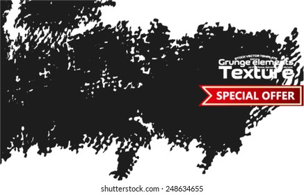 Grunge texture - abstract stock vector template - easy to use 