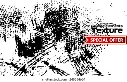 Grunge texture - abstract stock vector template - easy to use 