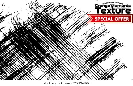Grunge texture - abstract stock vector template - easy to use 