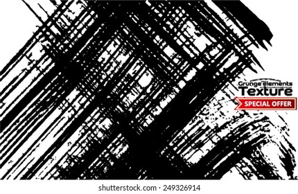 Grunge texture - abstract stock vector template - easy to use 