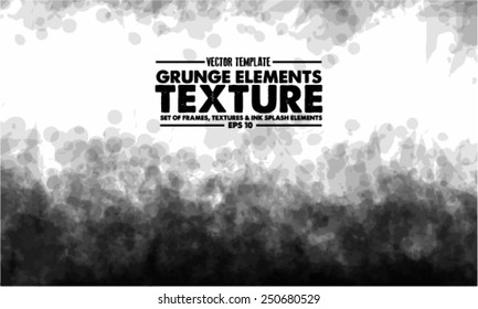 Grunge texture - abstract stock vector template - easy to use 