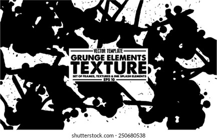 Grunge texture - abstract stock vector template - easy to use