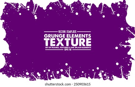 Grunge texture - abstract stock vector template - easy to use