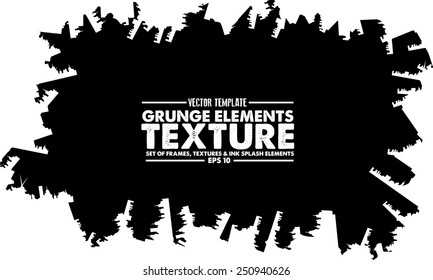 Grunge texture - abstract stock vector template - easy to use