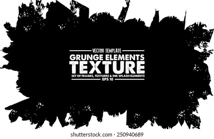 Grunge texture - abstract stock vector template - easy to use