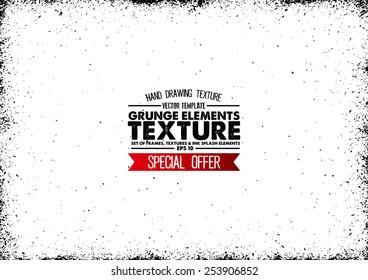 Grunge texture - abstract stock vector template - easy to use