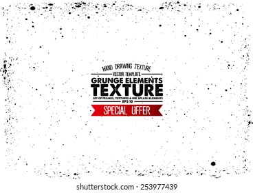 Grunge texture - abstract stock vector template - easy to use