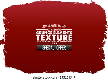 Grunge texture - abstract stock vector template - easy to use