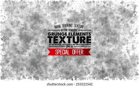 Grunge texture - abstract stock vector template - easy to use