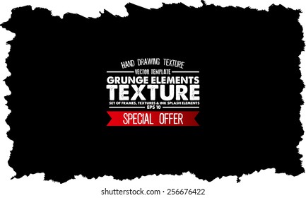 Grunge texture - abstract stock vector template - easy to use