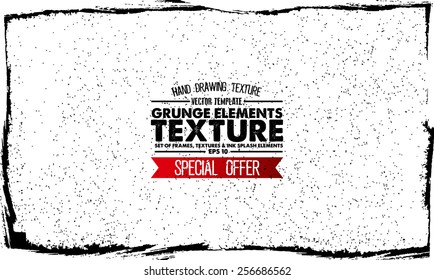 Grunge texture - abstract stock vector template - easy to use