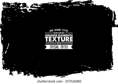 Grunge texture - abstract stock vector template - easy to use