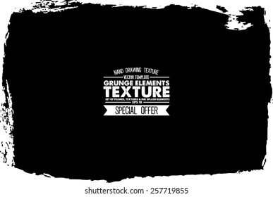 Grunge texture - abstract stock vector template - easy to use