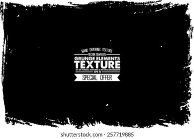 Grunge texture - abstract stock vector template - easy to use