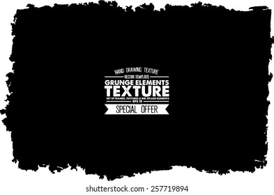 Grunge texture - abstract stock vector template - easy to use