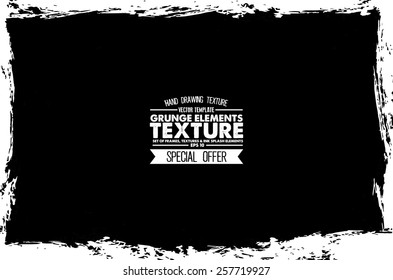 Grunge texture - abstract stock vector template - easy to use