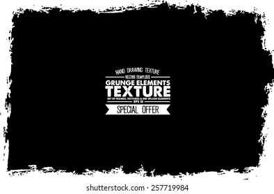 Grunge texture - abstract stock vector template - easy to use