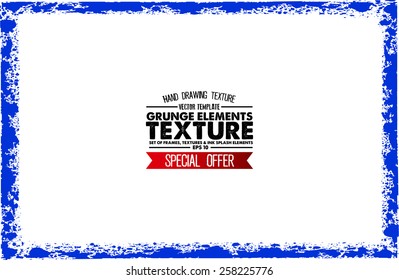 Grunge texture - abstract stock vector template - easy to use
