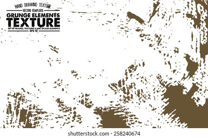 Grunge texture - abstract stock vector template - easy to use 