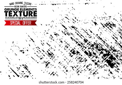 Grunge texture - abstract stock vector template - easy to use 