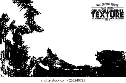 Grunge texture - abstract stock vector template - easy to use 