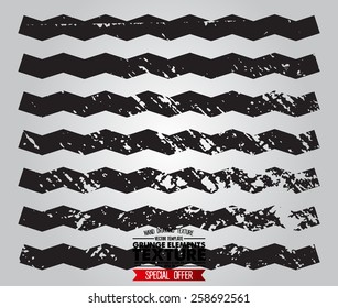 Grunge texture - abstract stock vector template - easy to use