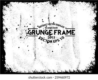 Grunge texture - abstract stock vector template - easy to use 