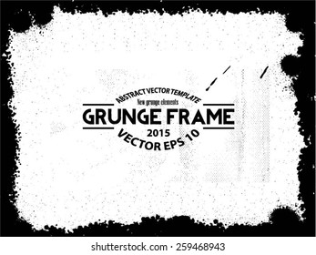 Grunge texture - abstract stock vector template - easy to use 