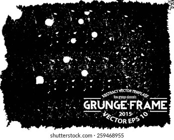 Grunge texture - abstract stock vector template - easy to use 