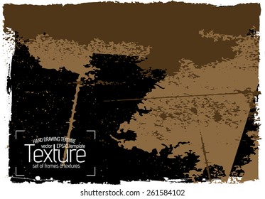 Grunge texture - abstract stock vector template - easy to use