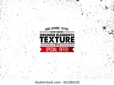 Grunge texture - abstract stock vector template - easy to use