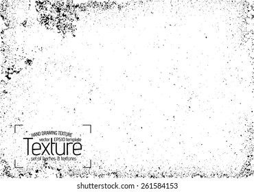 Grunge texture - abstract stock vector template - easy to use