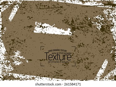 Grunge texture - abstract stock vector template - easy to use