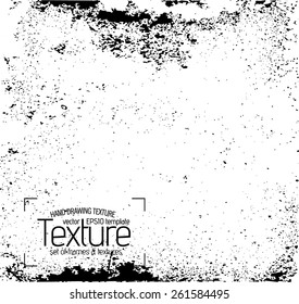 Grunge texture - abstract stock vector template - easy to use