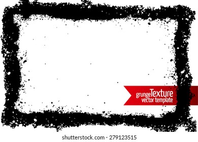 Grunge texture. Abstract stock vector template. Easy to use.