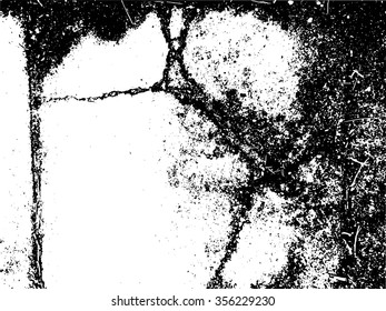 Grunge texture - abstract stock vector template concrete crack floor - easy to use