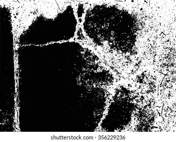 Grunge texture - abstract stock vector template concrete crack floor - easy to use
