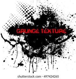 Grunge texture. Abstract template background. Vector drops illustration.