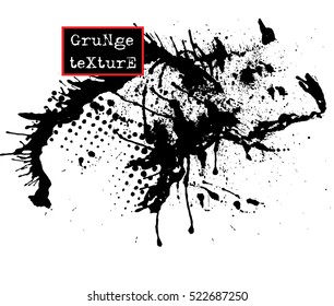 Grunge texture. Abstract template background. Vector drops illustration.