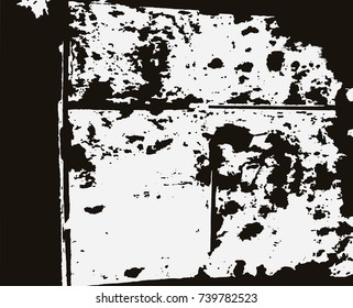 Grunge texture. Abstract template. Background with the effect of noise, grain, roughness. Vector illustration for a design surface.