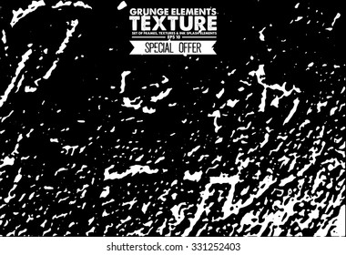 Grunge texture background - abstract isolated stock vector template - easy to use
