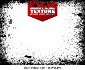 Grunge texture background - abstract isolated stock vector design template - easy to use
