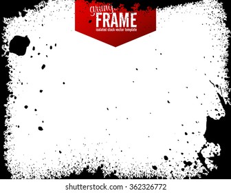 Grunge texture background - abstract isolated stock vector design template - easy to use 