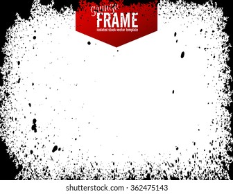 Grunge texture background - abstract isolated stock vector design template - easy to use
