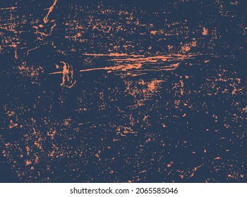 Grunge texture background. Abstract orange dark blue old rough retro design.
