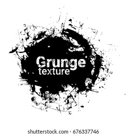 Grunge Texture Background Banner With Copy Space Vector Illustration