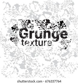 Grunge Texture Background Banner With Copy Space Vector Illustration