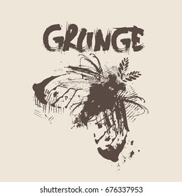 Banner De Fondo De Textura Grunge Con Ilustración Del Vector De Espacio De Copia